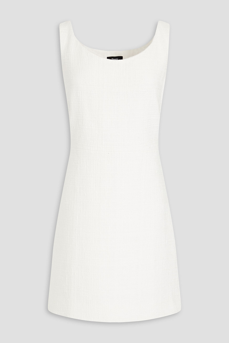 THEORY COTTON-BLEND TWEED MINI DRESS 