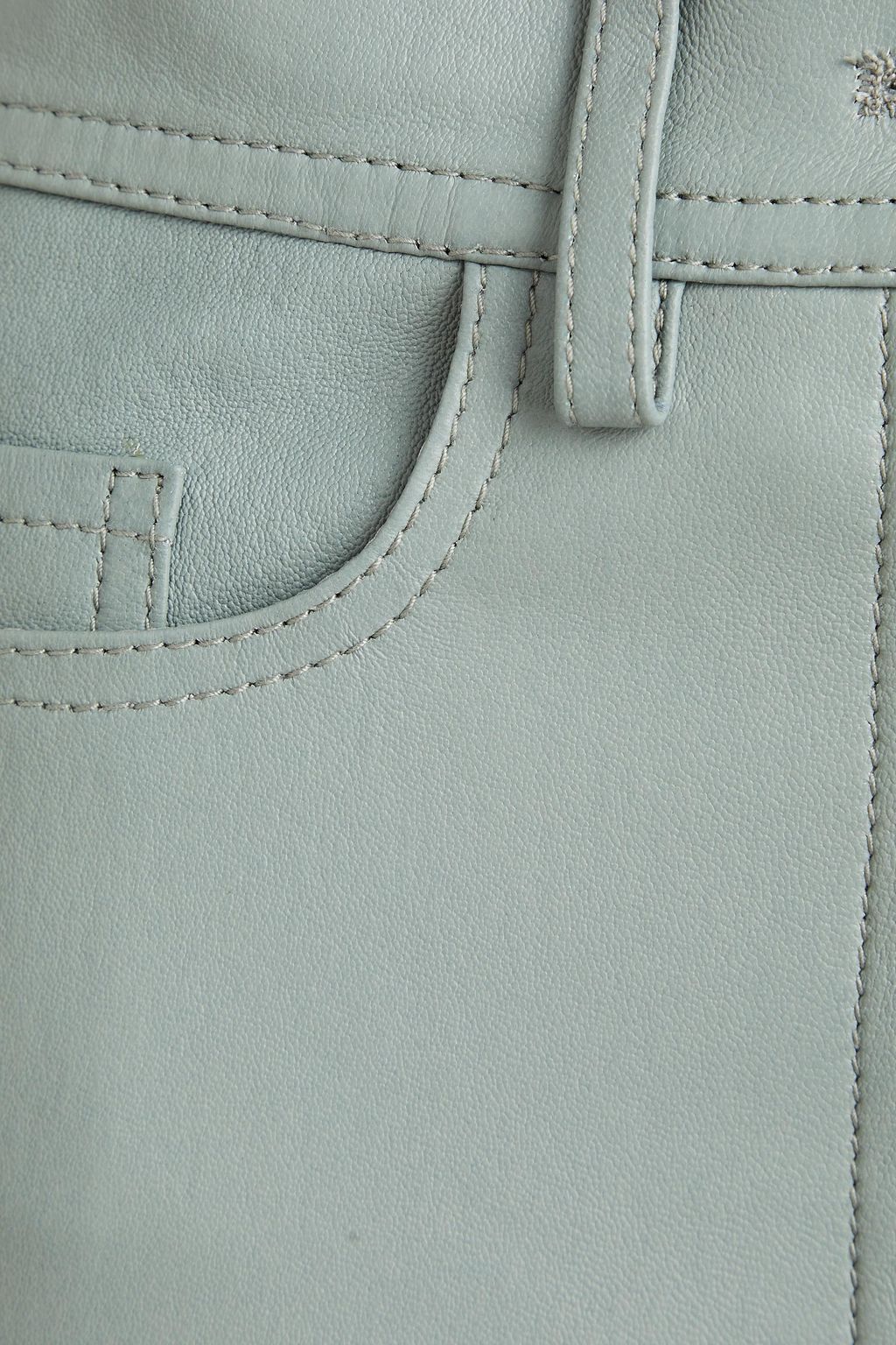 JOSEPH Teddy leather slim-leg pants