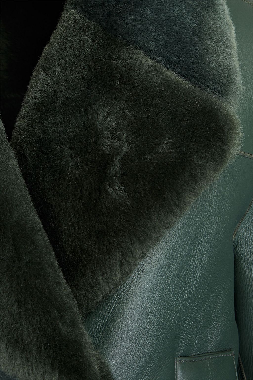 JOSEPH Calla double-breasted shearling jacket