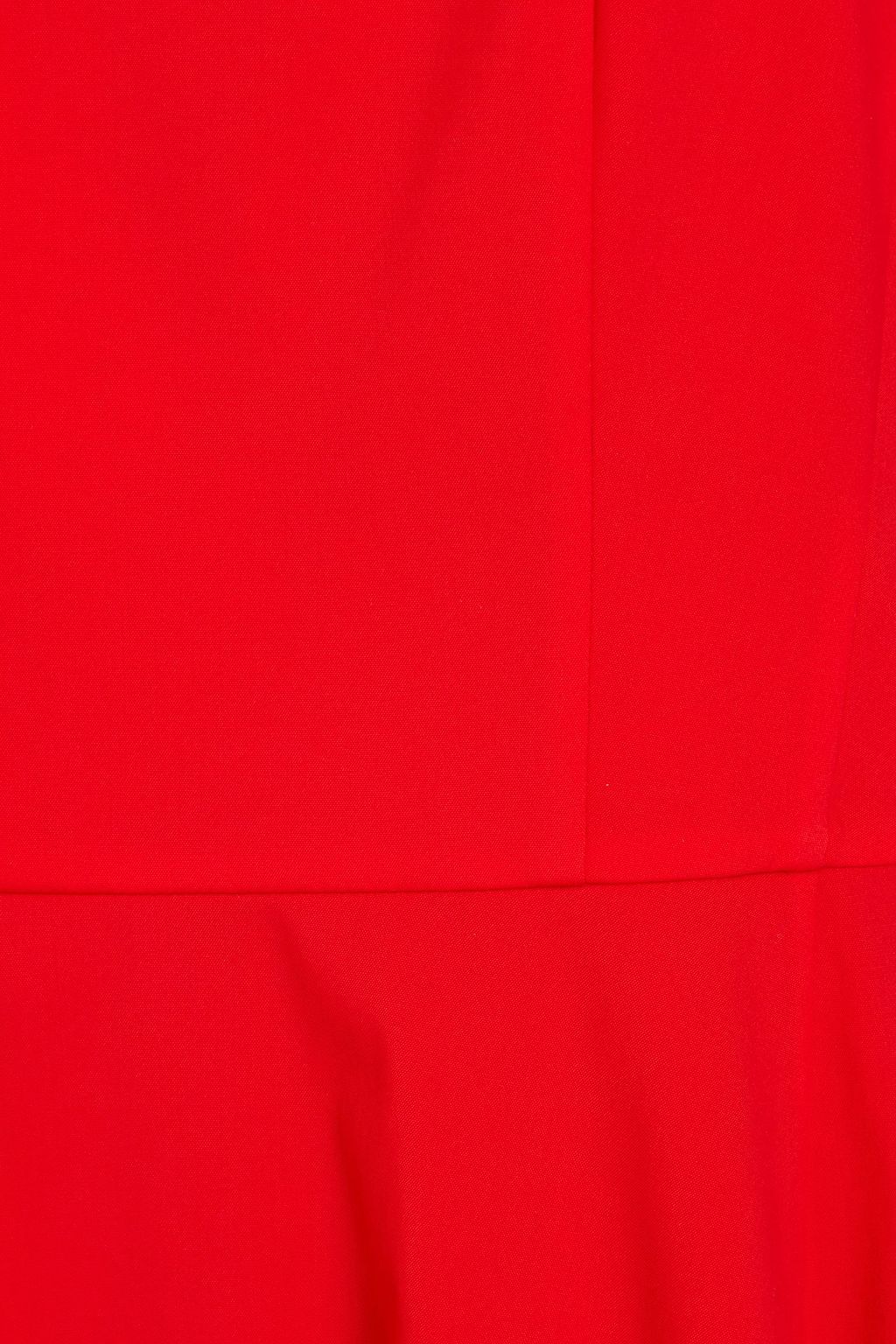 THEORY Pleated cotton-blend poplin midi dress