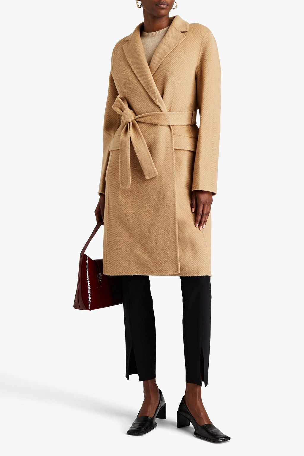 THEORY Belted wool coat