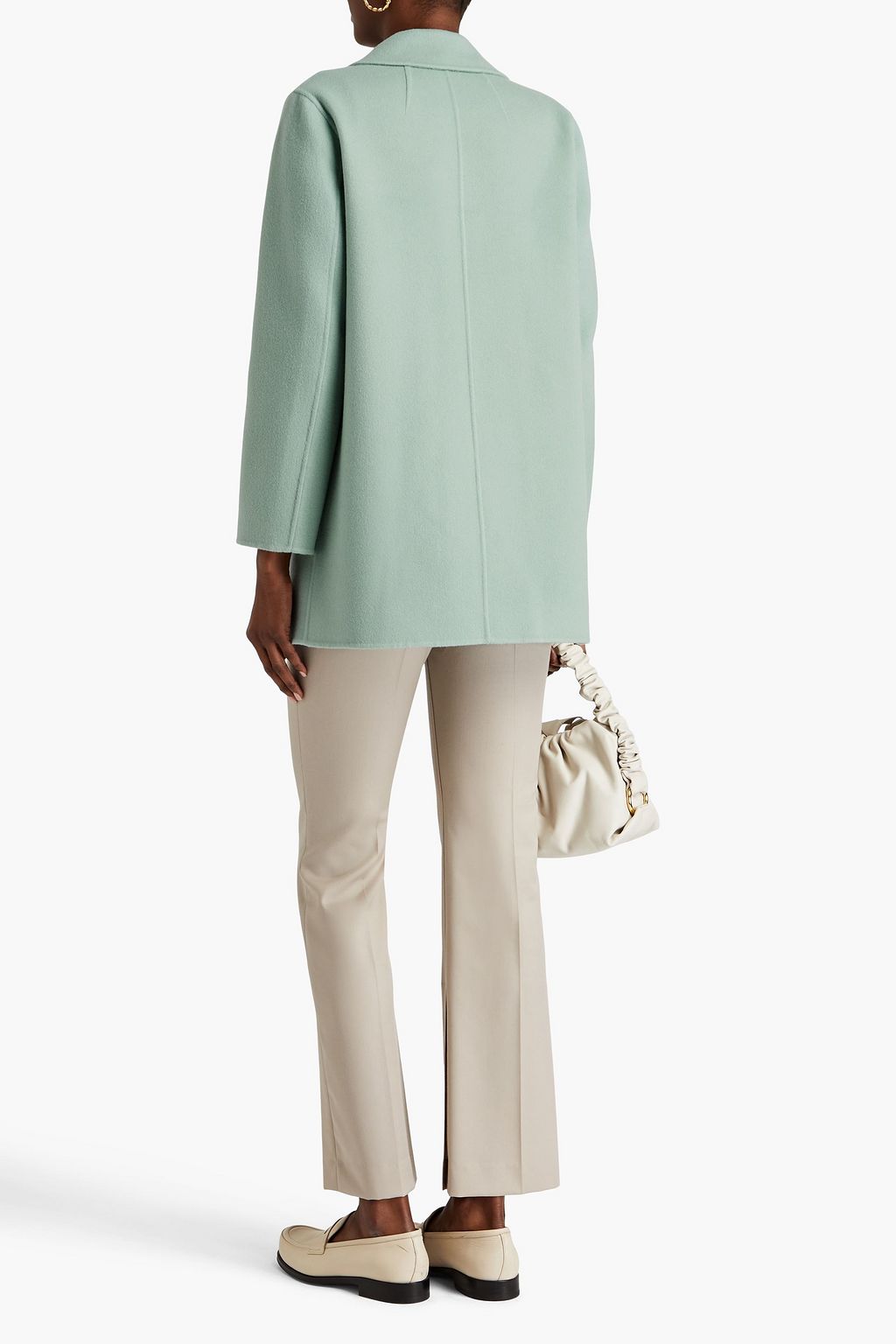 THEORY Clairene wool and cashmere-blend felt coat