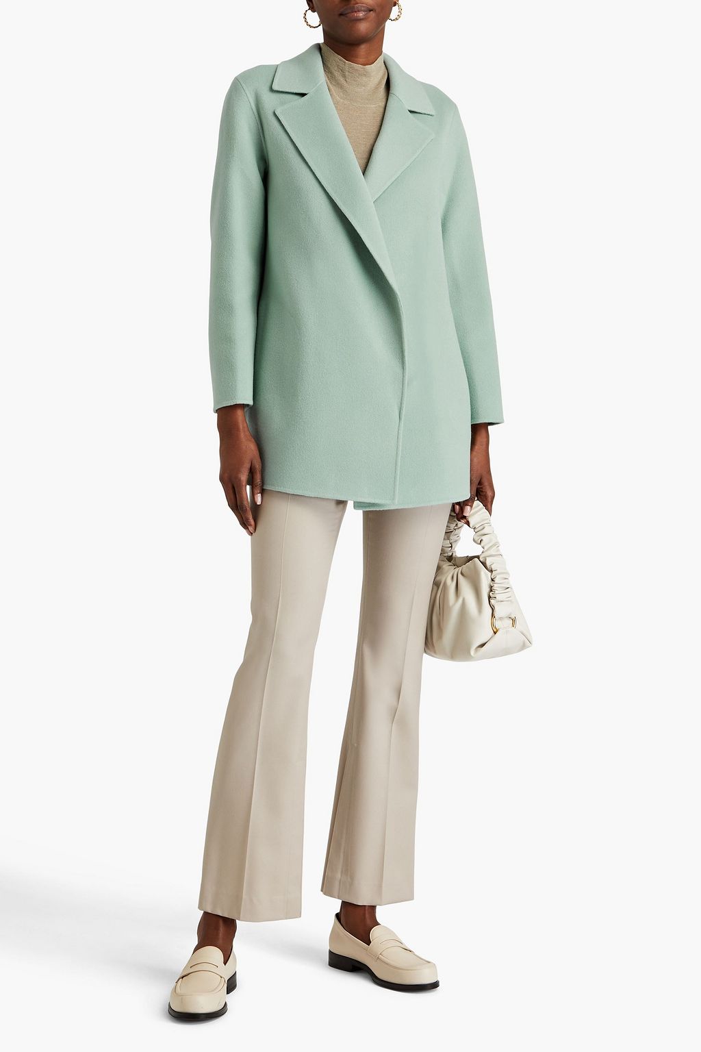 THEORY Clairene wool and cashmere-blend felt coat