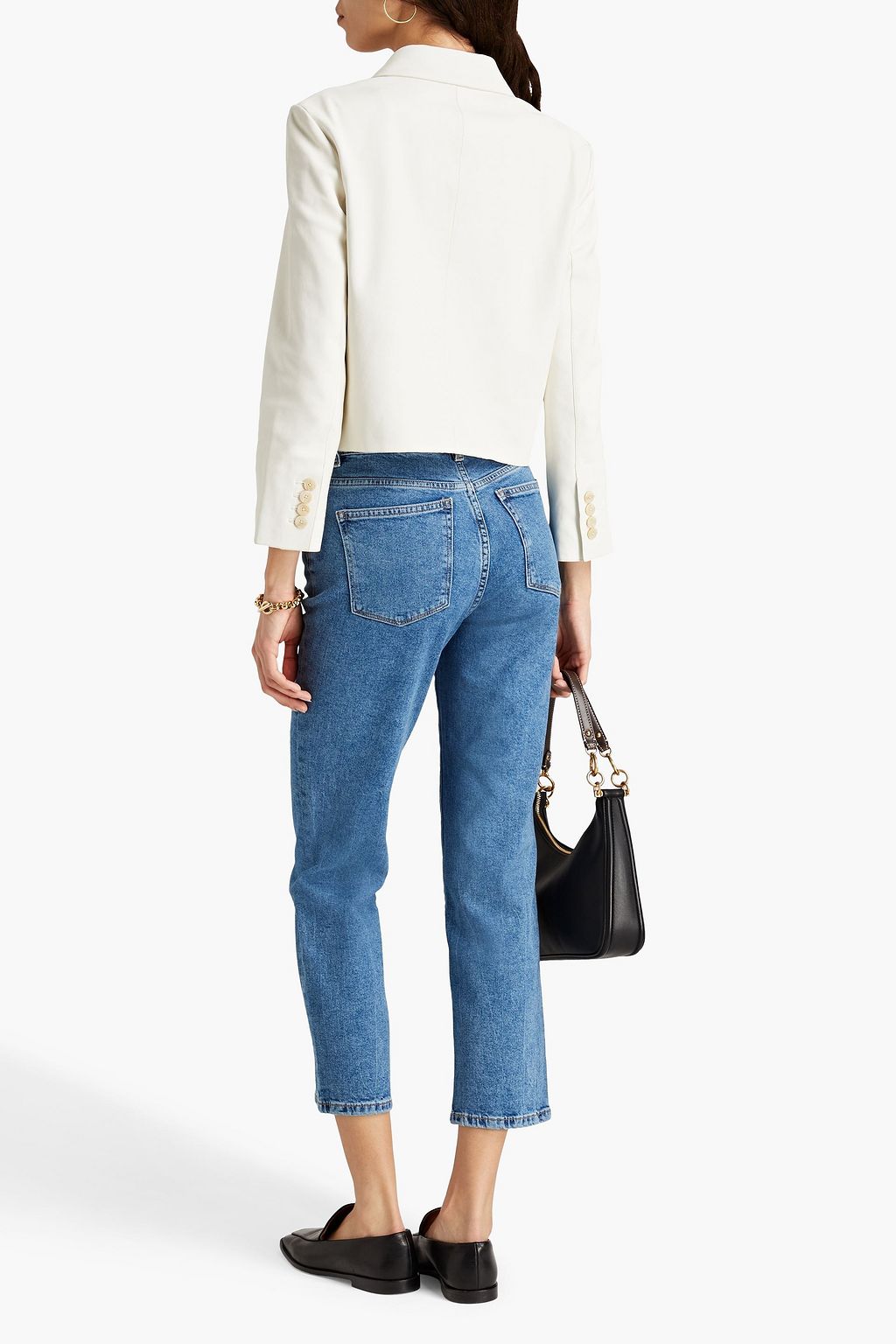 DL1961 Patti cropped high-rise straight-leg jeans
