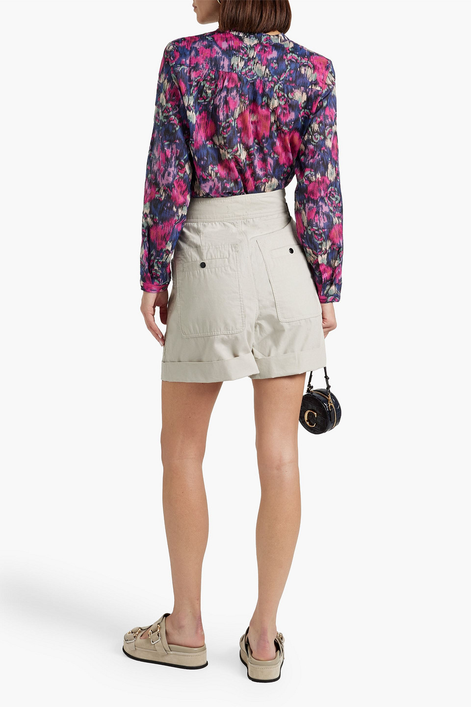 ISABEL MARANT ÉTOILE MARIA PRINTED COTTON-VOILE TOP
