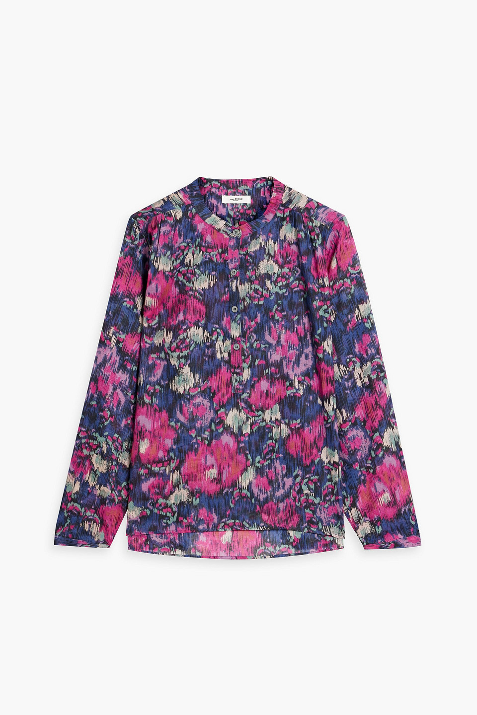 Isabel Marant Étoile Maria Printed Cotton-voile Top In Magenta