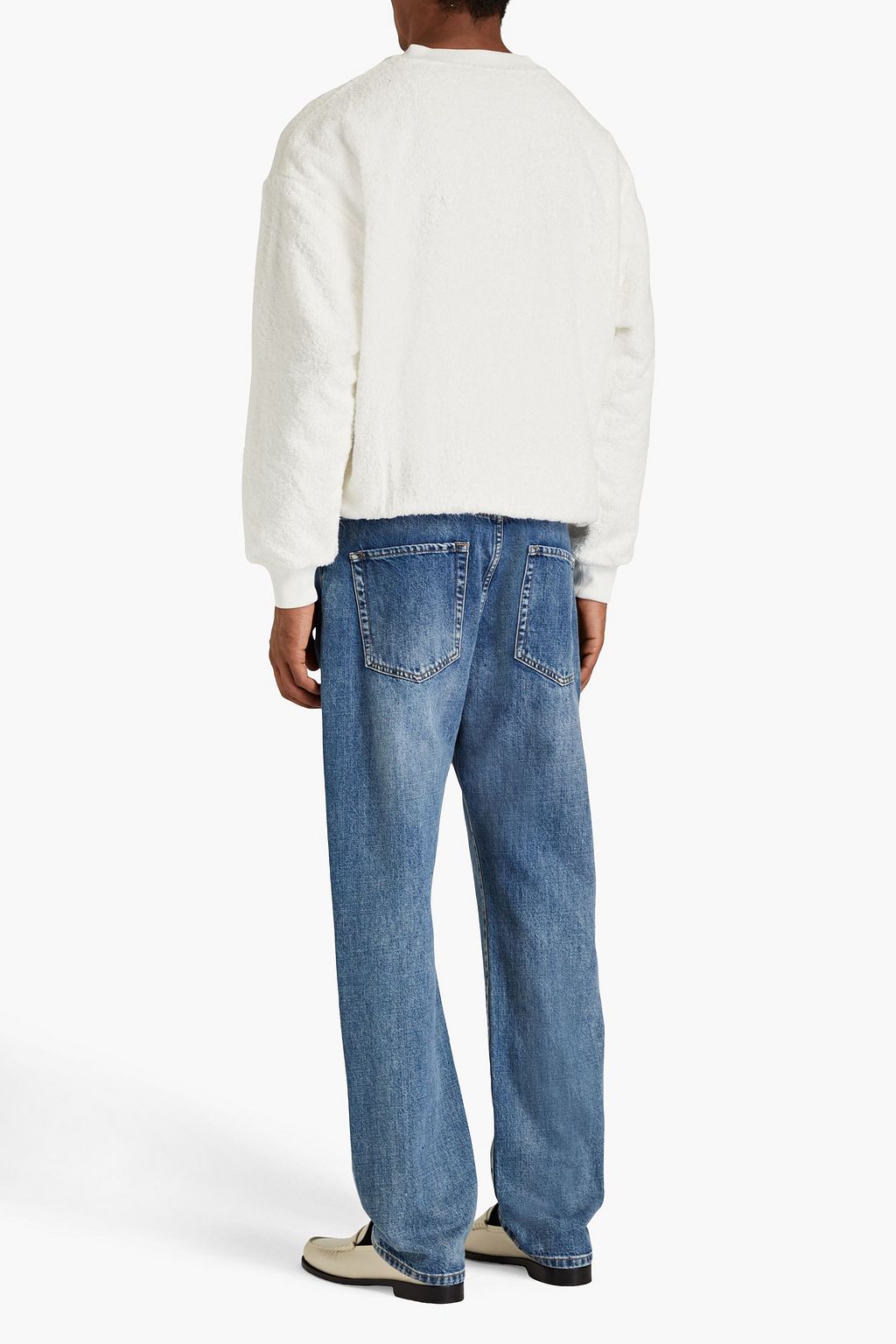 DOLCE&GABBANA Appliquéd cotton-terry sweatshirt