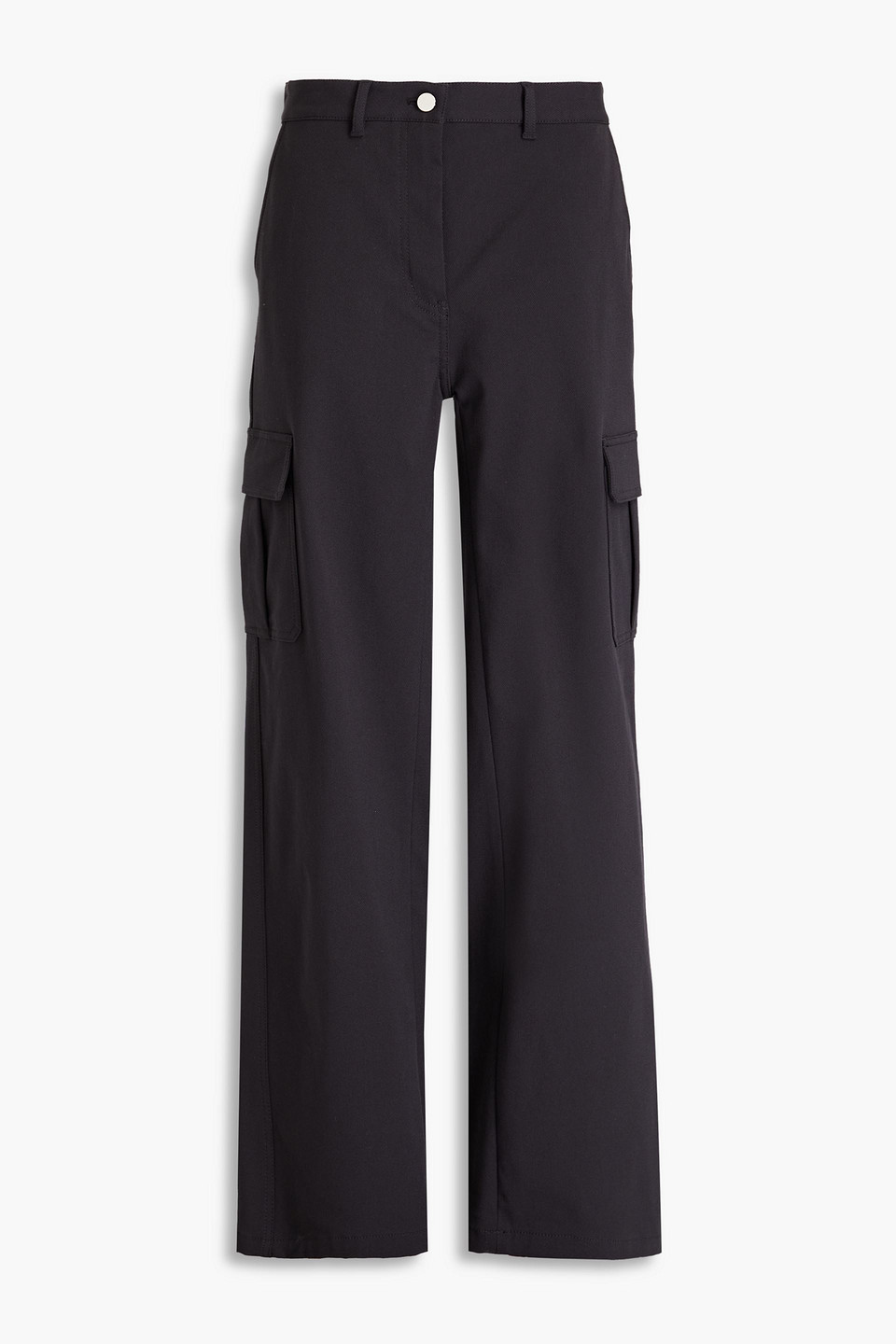 Theory Admiral Crepe Cargo-pocket Pants In Schwarz