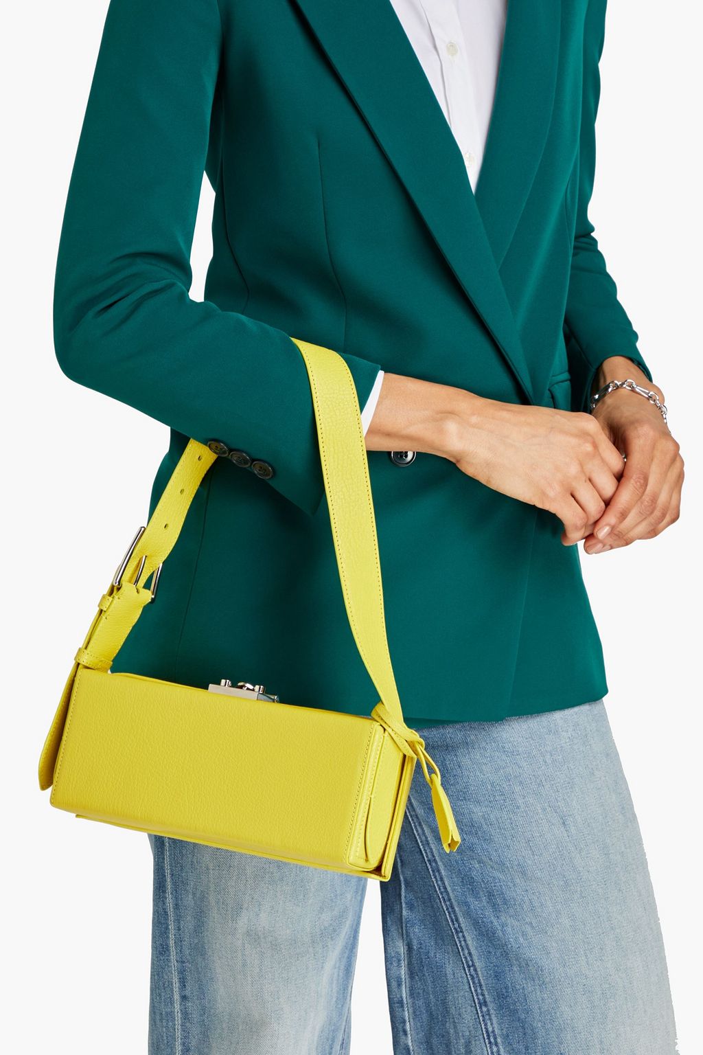 MARK CROSS Schultertasche aus Narbenleder