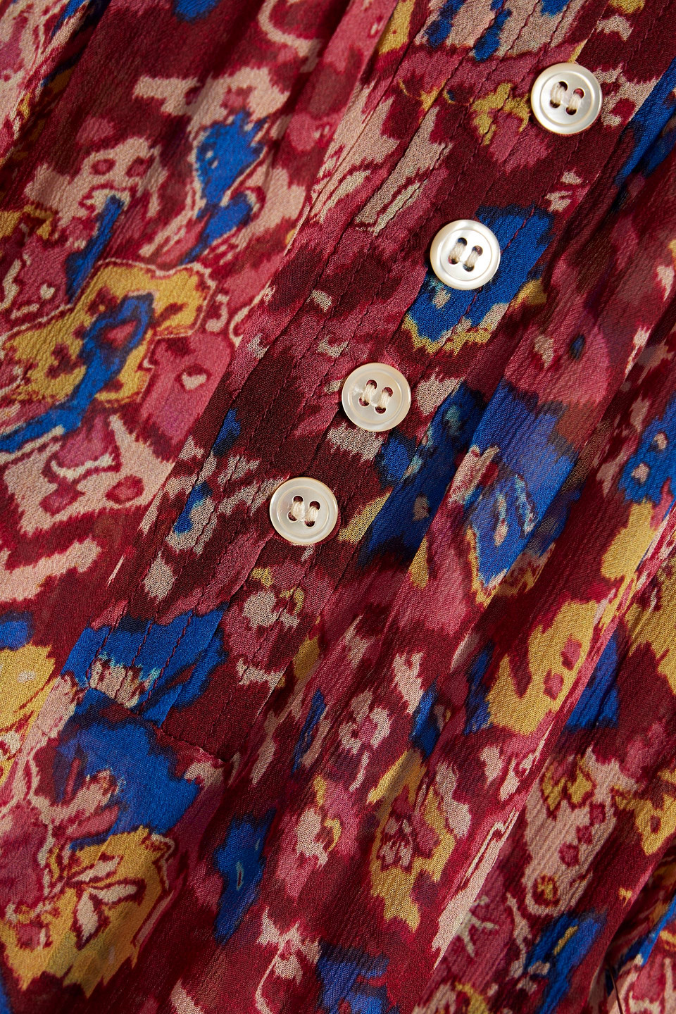 ISABEL MARANT ÉTOILE KILEDIA FLORAL-PRINT GEORGETTE BLOUSE 