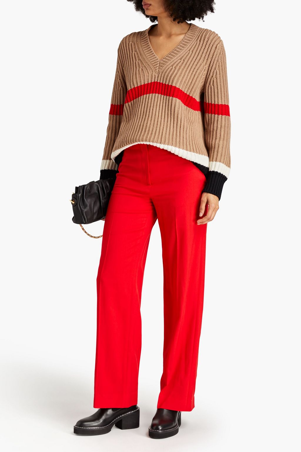 BURBERRY Wool-twill straight-leg pants
