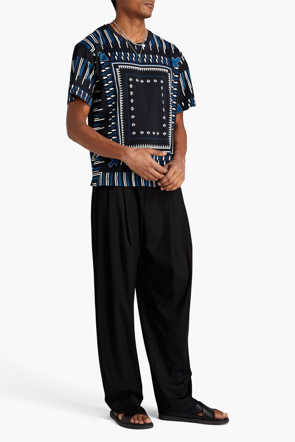 ETRO Printed cotton-jersey T-shirt
