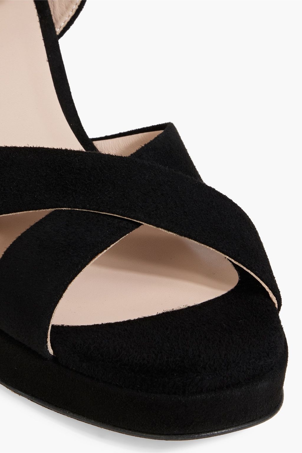 IRIS & INK Estelle suede platform sandals