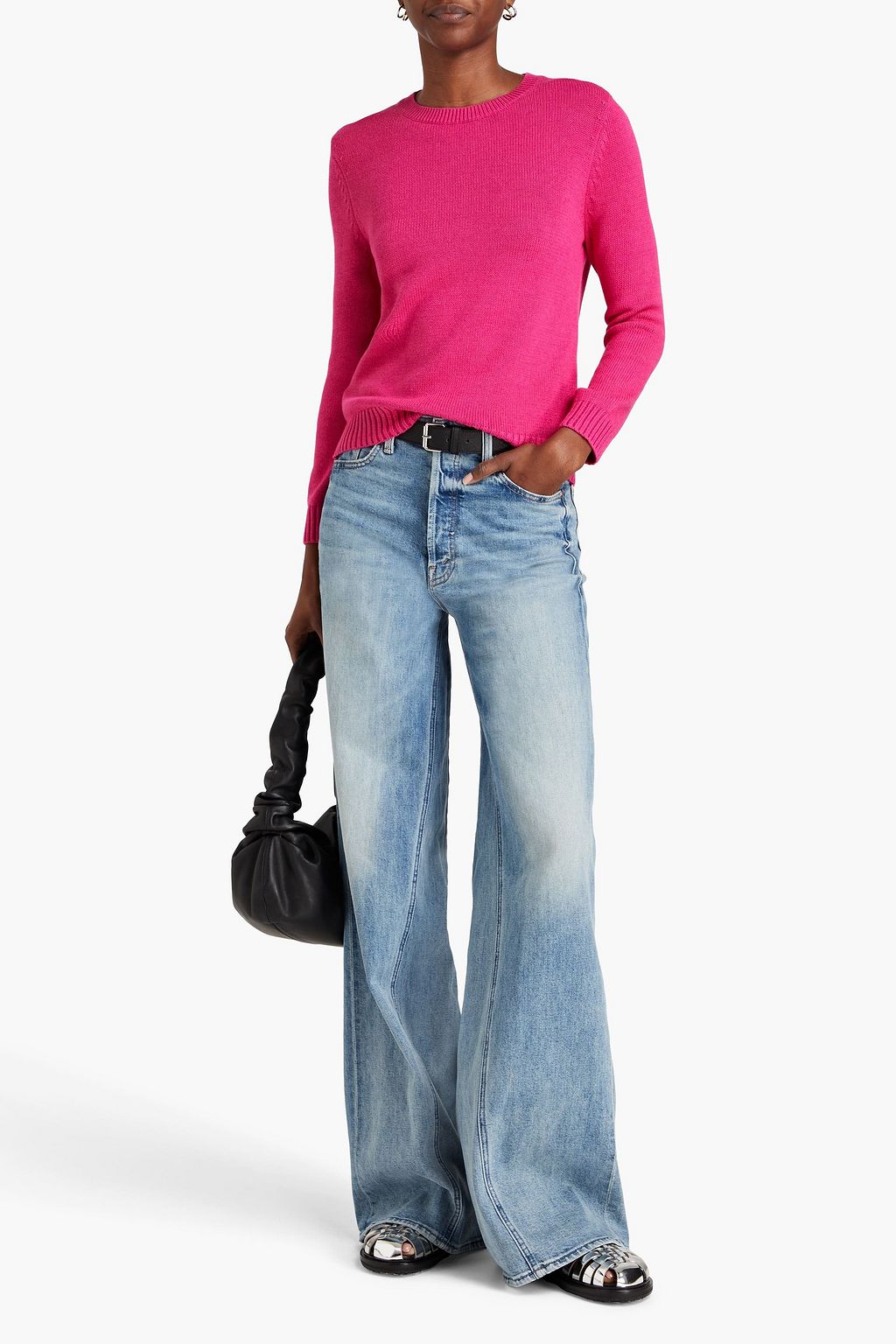 THEORY Cotton and cashmere-blend sweater