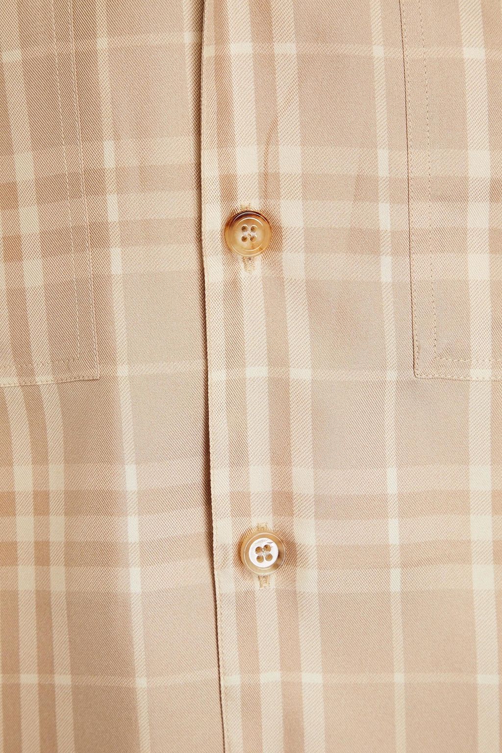 BURBERRY Kariertes Hemd aus Seiden-Twill