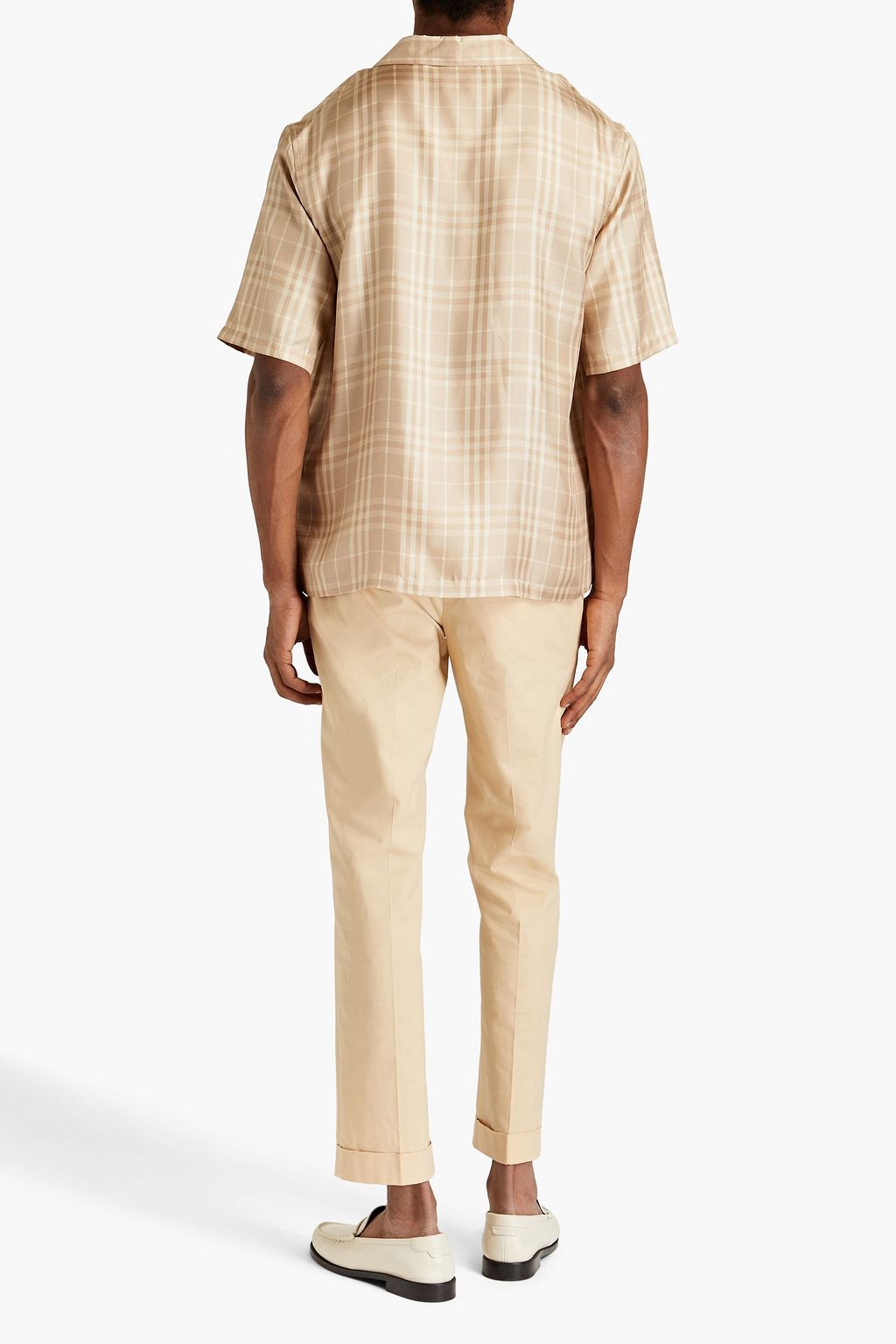 BURBERRY Kariertes Hemd aus Seiden-Twill