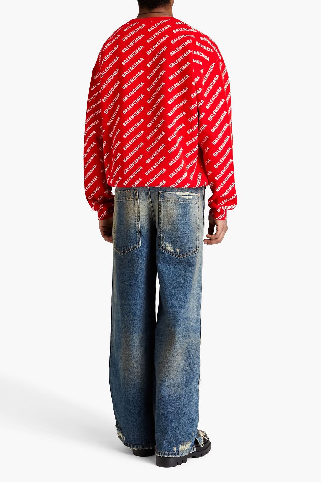 BALENCIAGA Jacquard-knit sweater