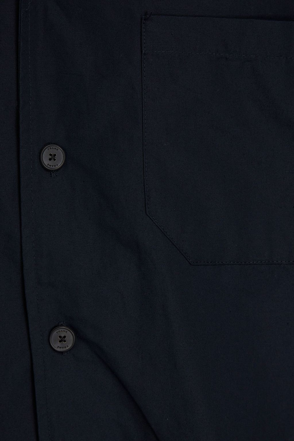 FRAME Cotton and linen-blend shirt