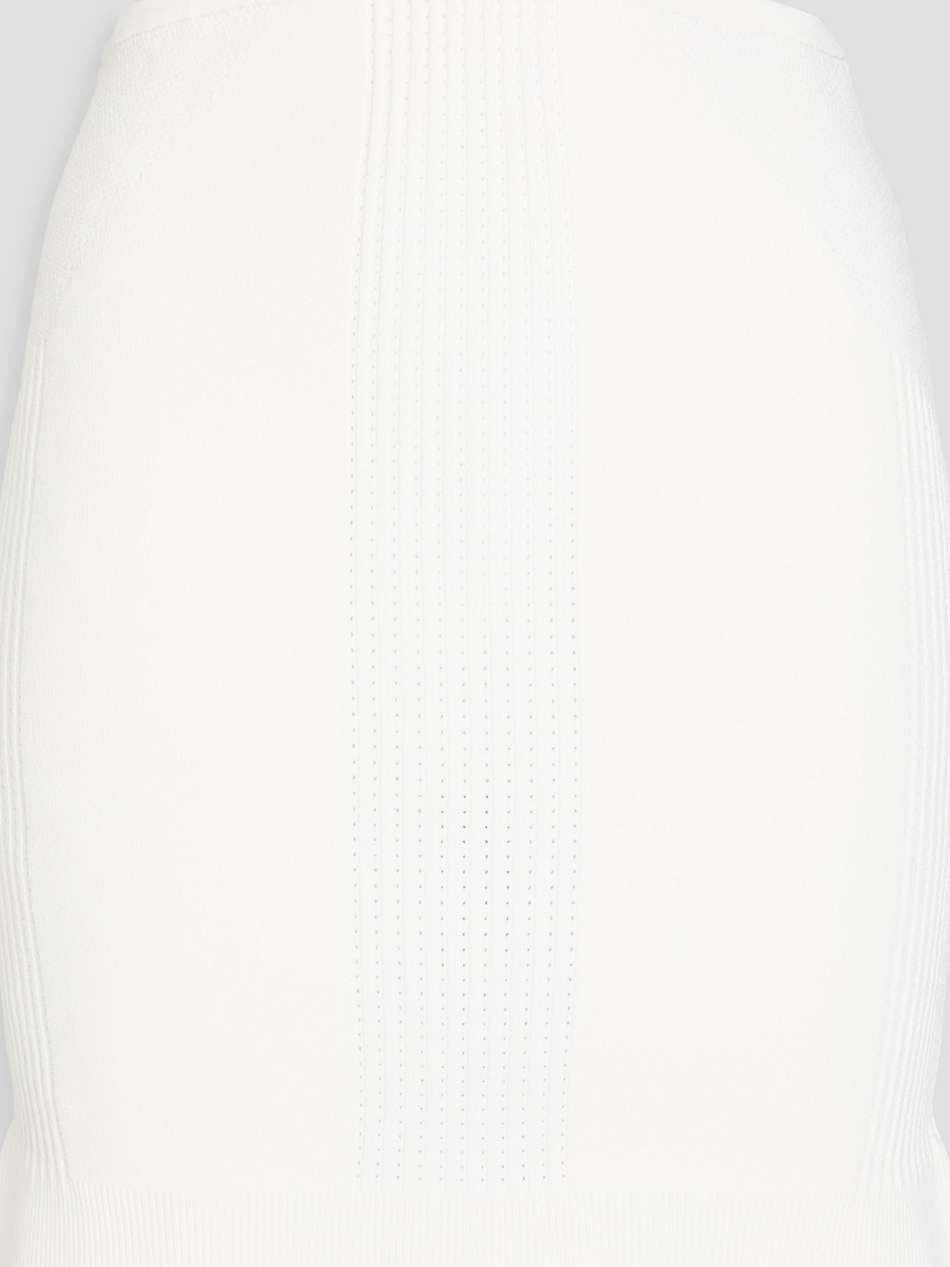 pointelle-knit mini skirt