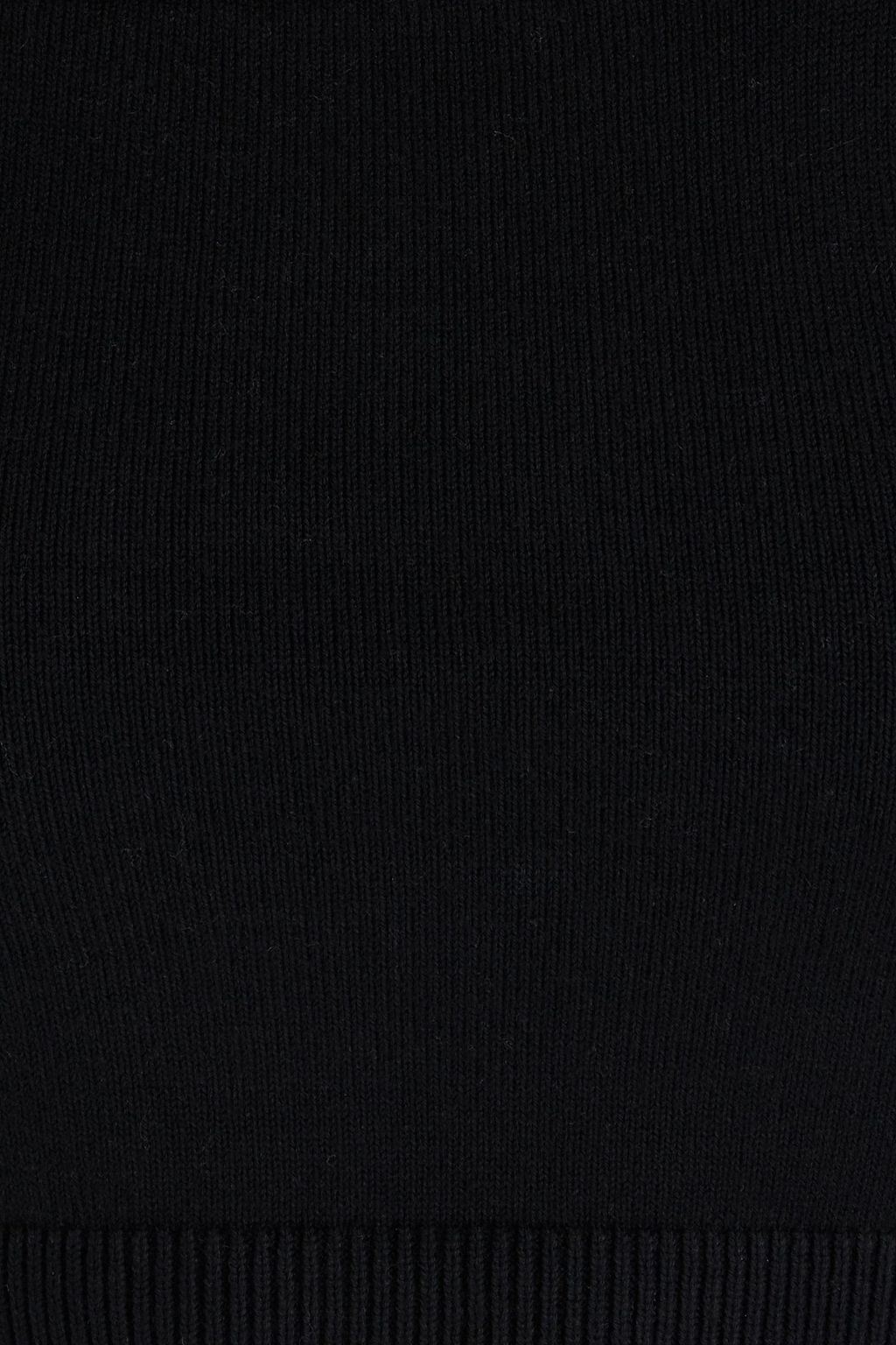 THEORY Cropped cotton-blend tank