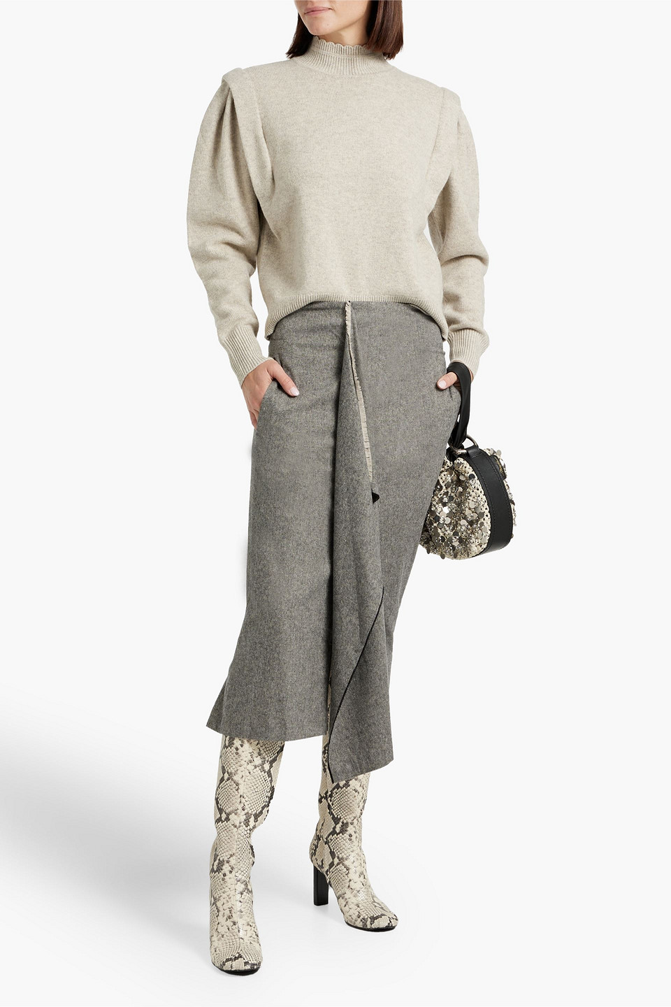 ISABEL MARANT ÉTOILE LUCILE WOOL-BLEND TURTLENECK SWEATER