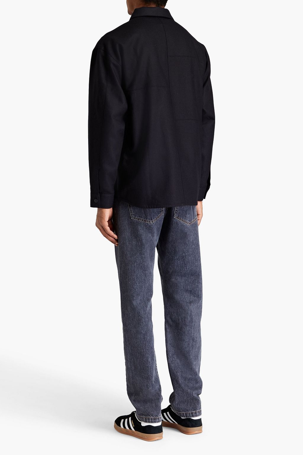 FRAME Wool-blend flannel jacket