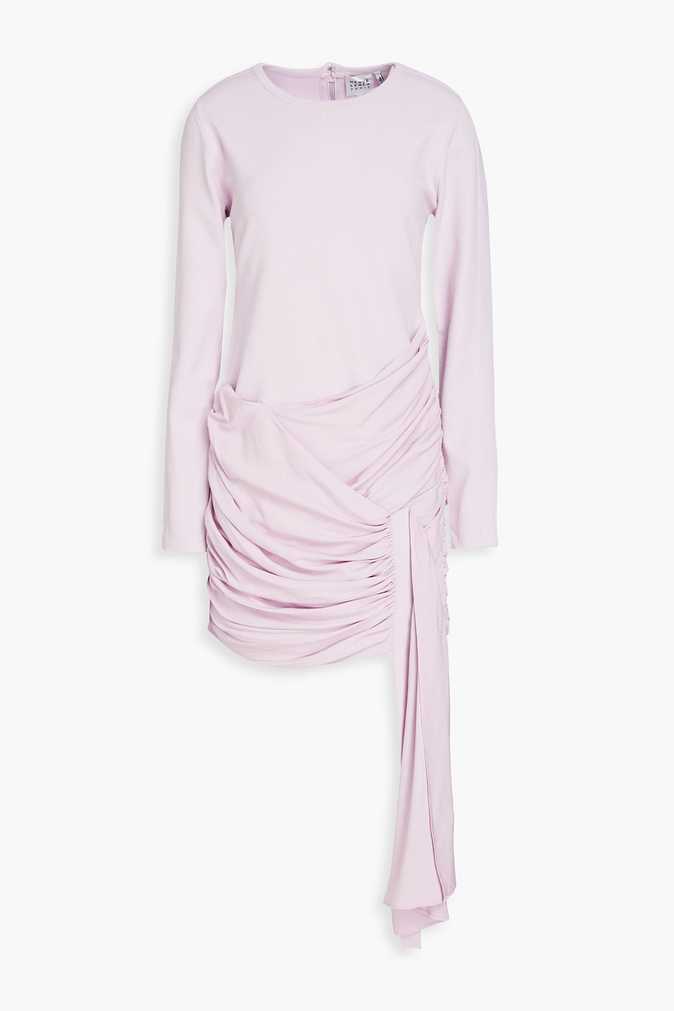 Herve Leger Drapiertes Minikleid Aus Jersey Mit Raffungen In Lilac