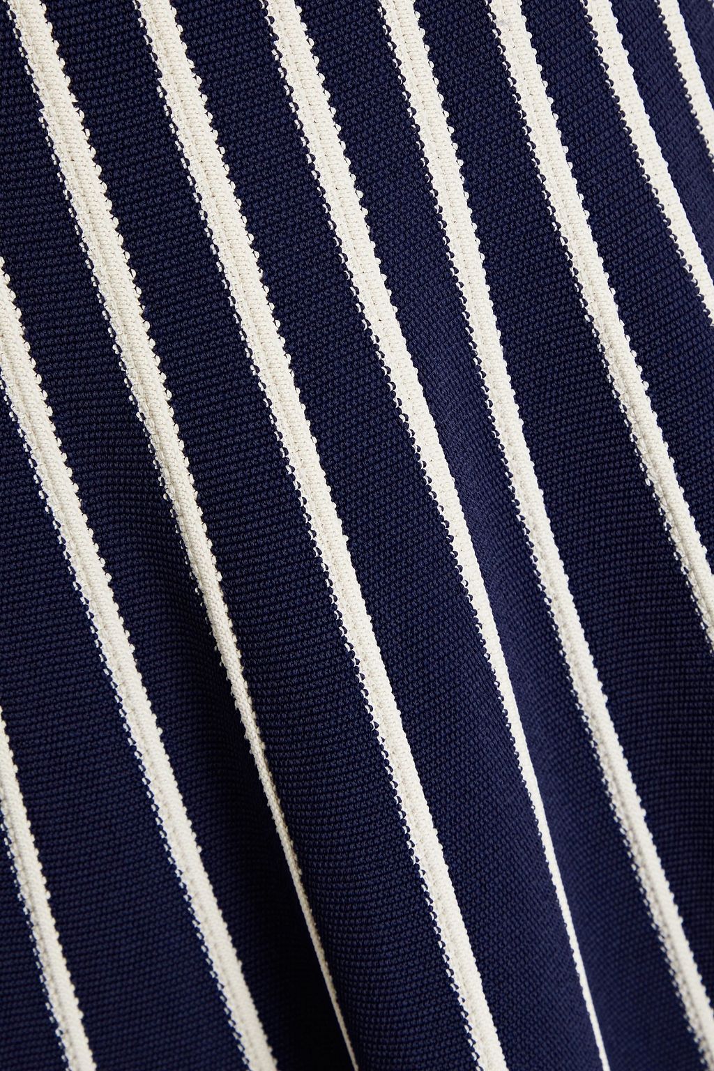 ZIMMERMANN Gestreiftes Midikleid aus Strick mit Schleife