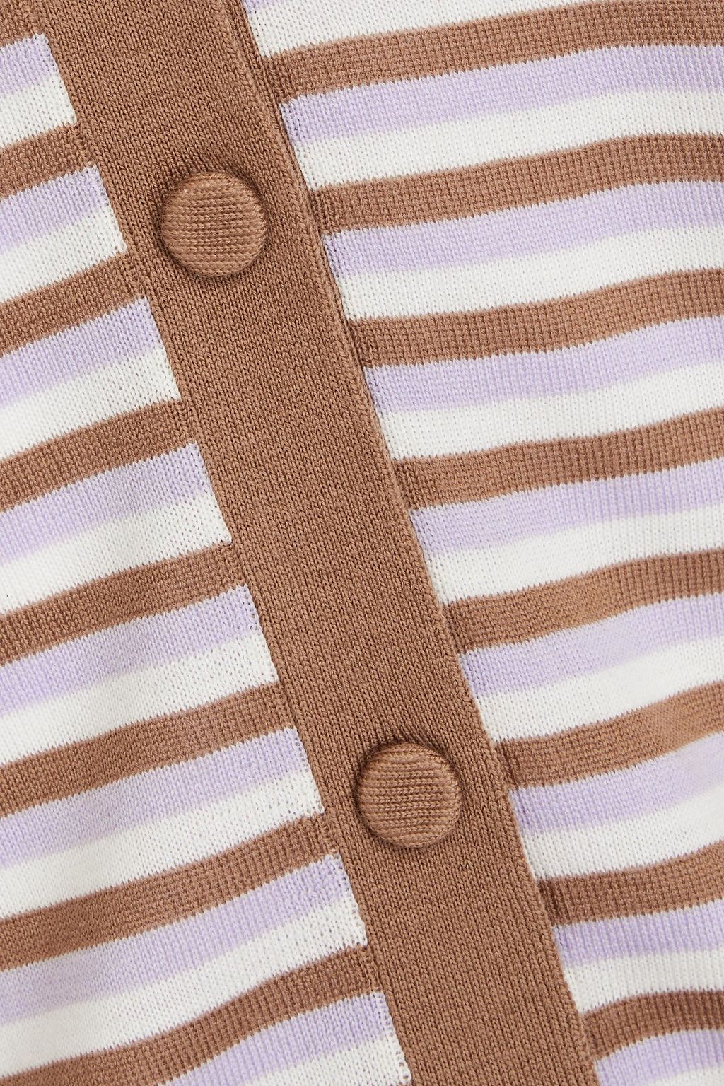 THEORY Cardigan aus einer Wollmischung mit Streifen
