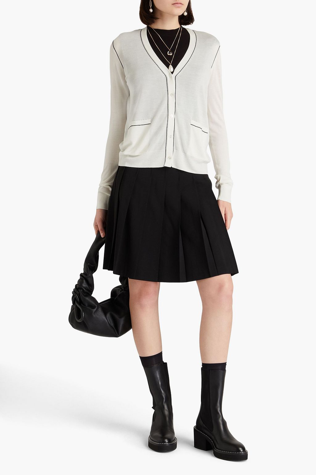 THEORY Silk-blend cardigan