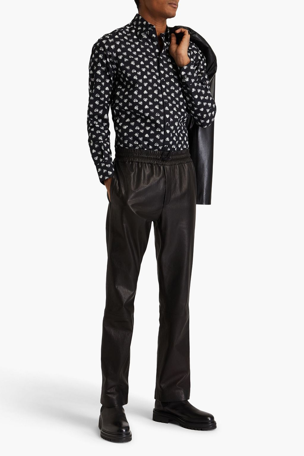 DOLCE&GABBANA Printed cotton-poplin shirt