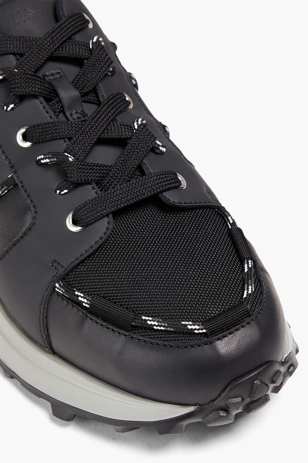 CANALI Shell and leather sneakers