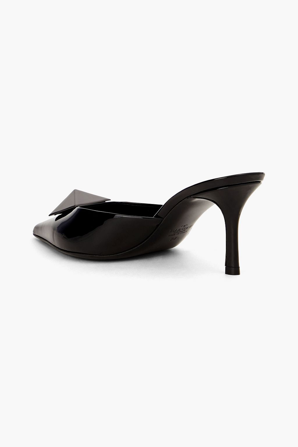 VALENTINO GARAVANI One Stud パテントレザー ミュール