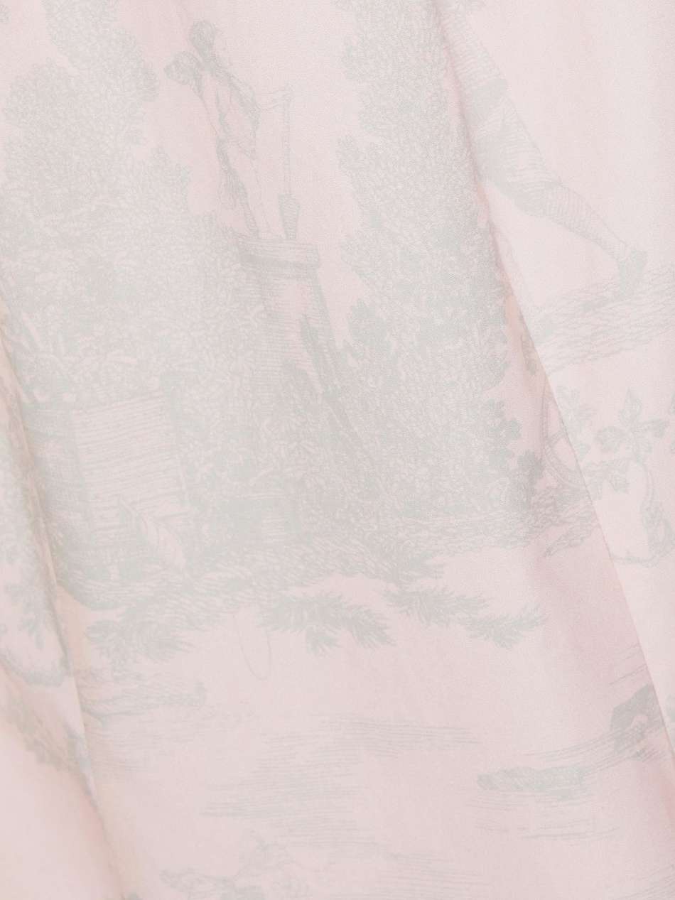 off-the-shoulder printed cotton-poplin midi dress