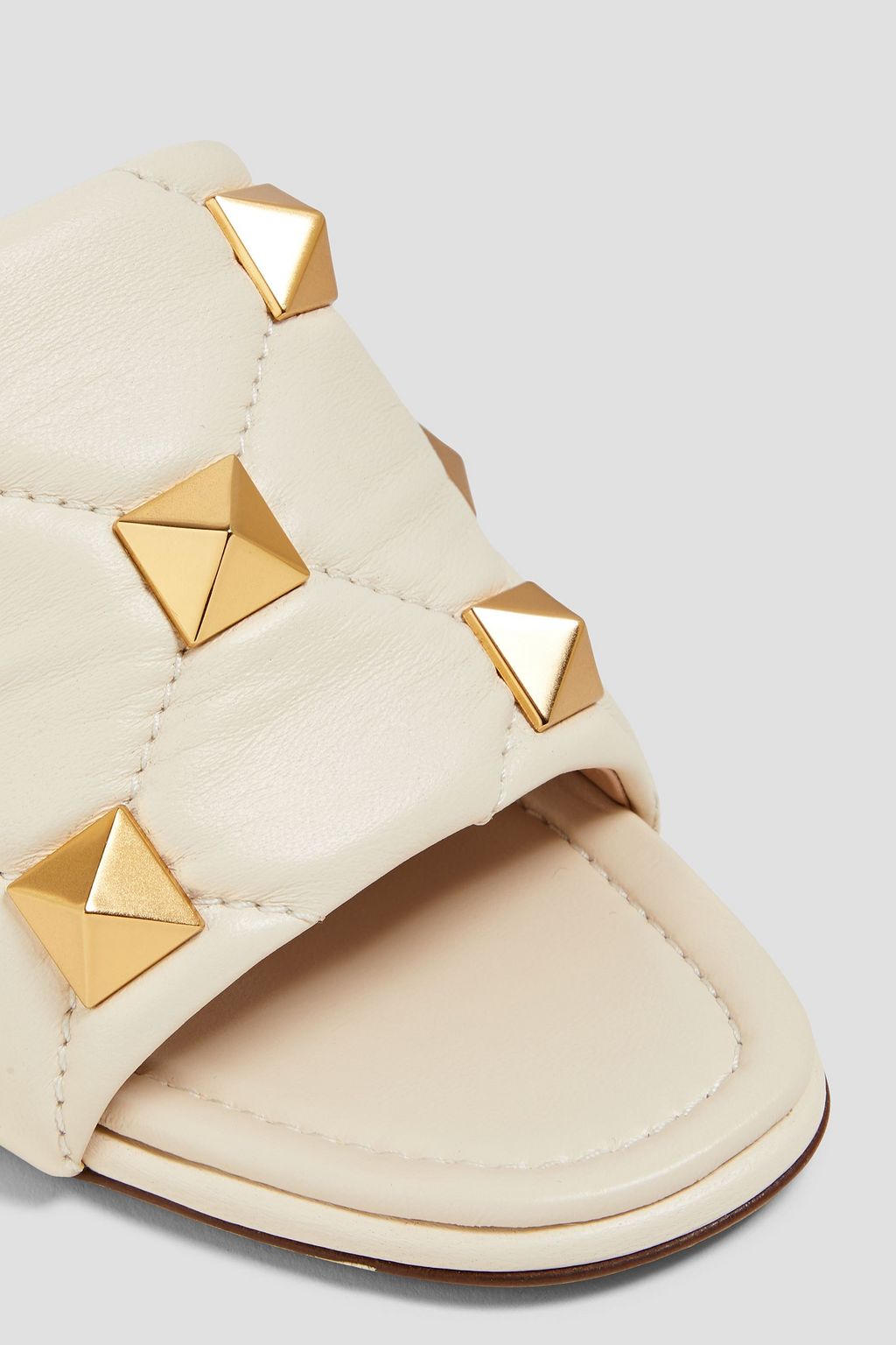 VALENTINO GARAVANI Roman Stud quilted leather mules