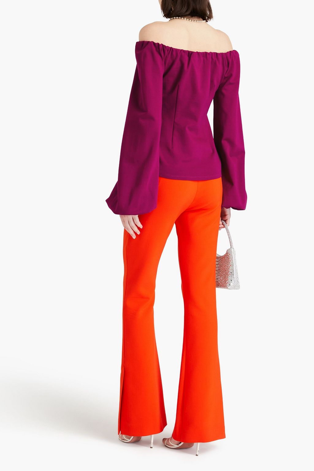 SARA BATTAGLIA Off-the-shoulder jersey top