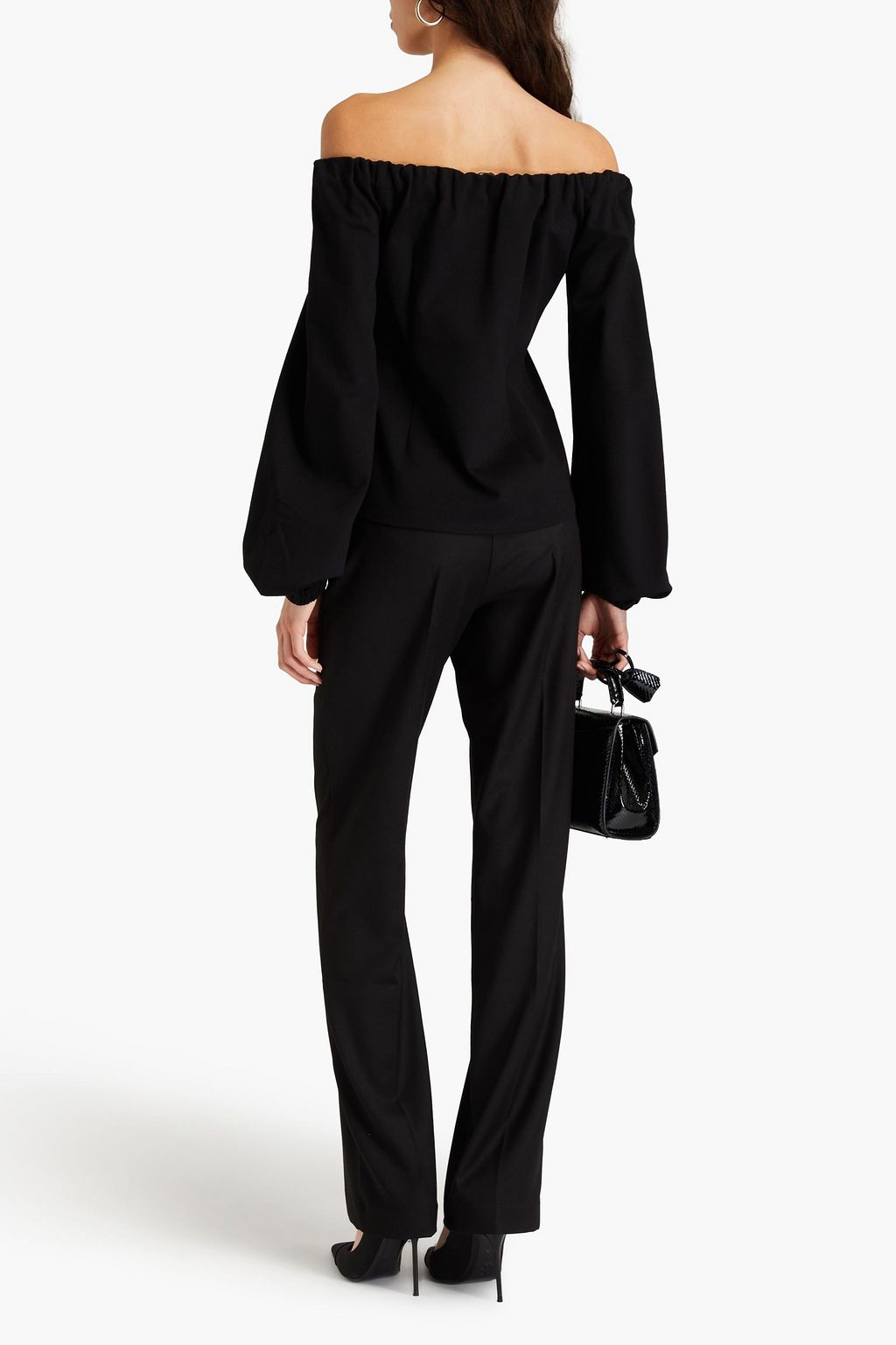 SARA BATTAGLIA Off-the-shoulder jersey top
