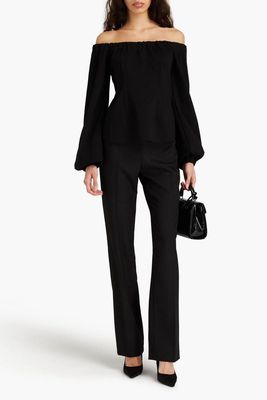 SARA BATTAGLIA Off-the-shoulder jersey top