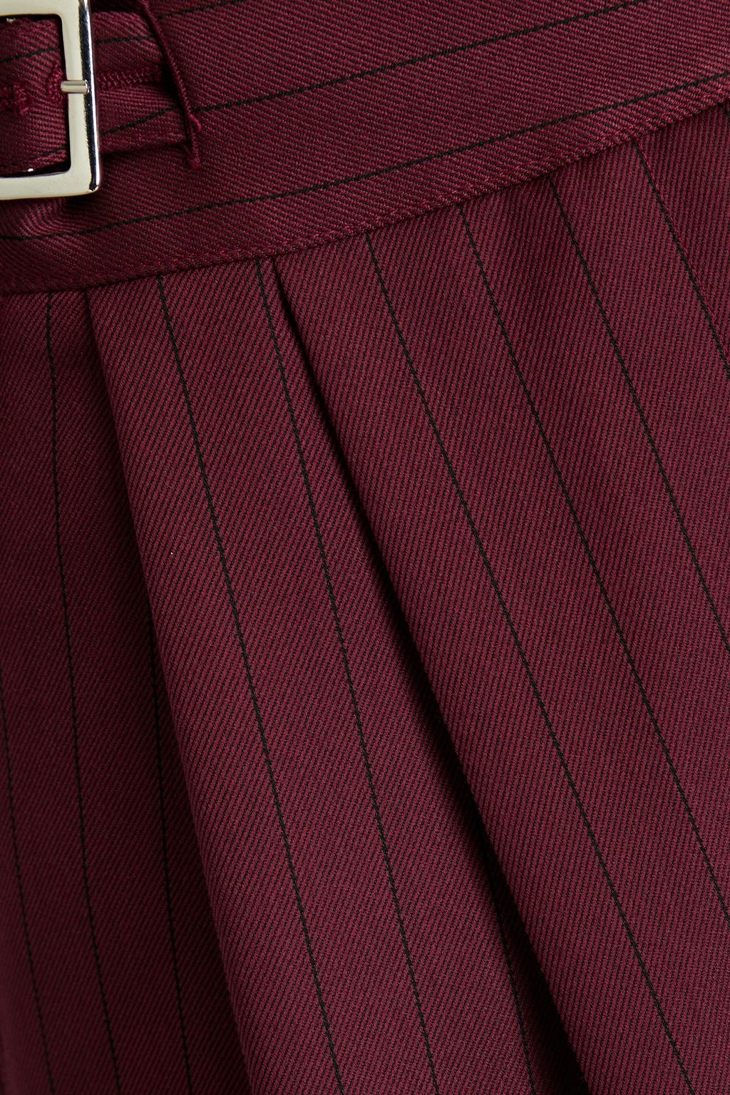 SARA BATTAGLIA Pinstriped twill wide-leg pants