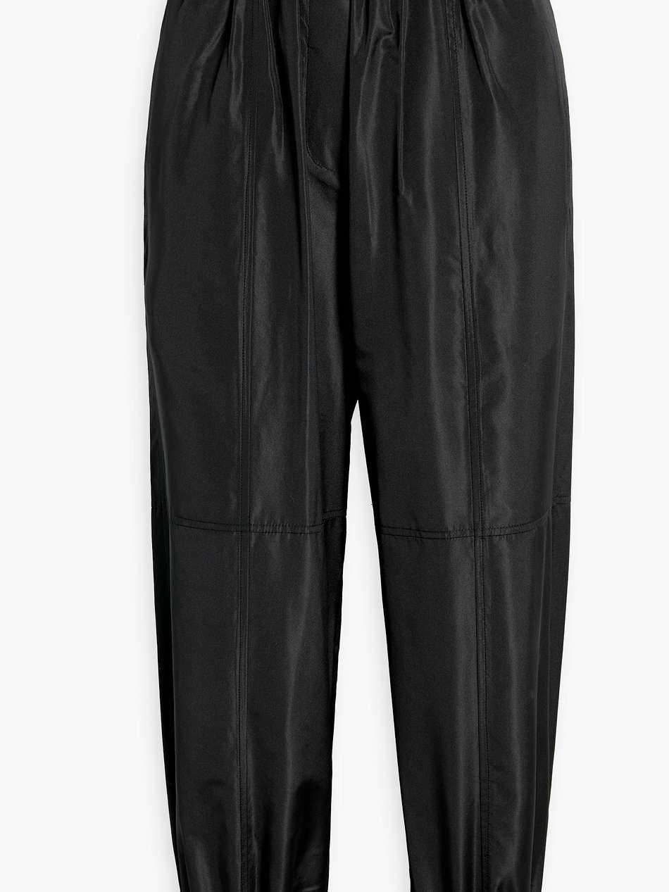 cropped shell track pants