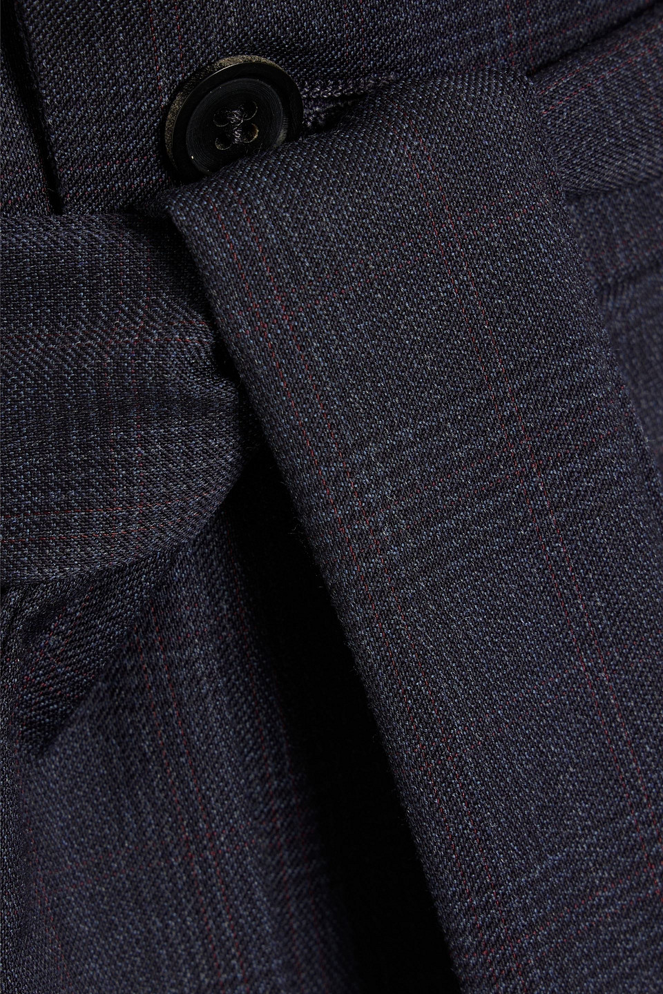 Isabel Marant Étoile Vittoria Prince Of Wales Checked Wool Tapered Pants In Navy