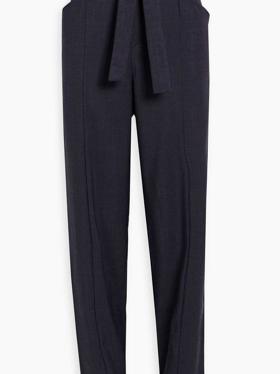 vittoria prince of wales checked wool tapered pants