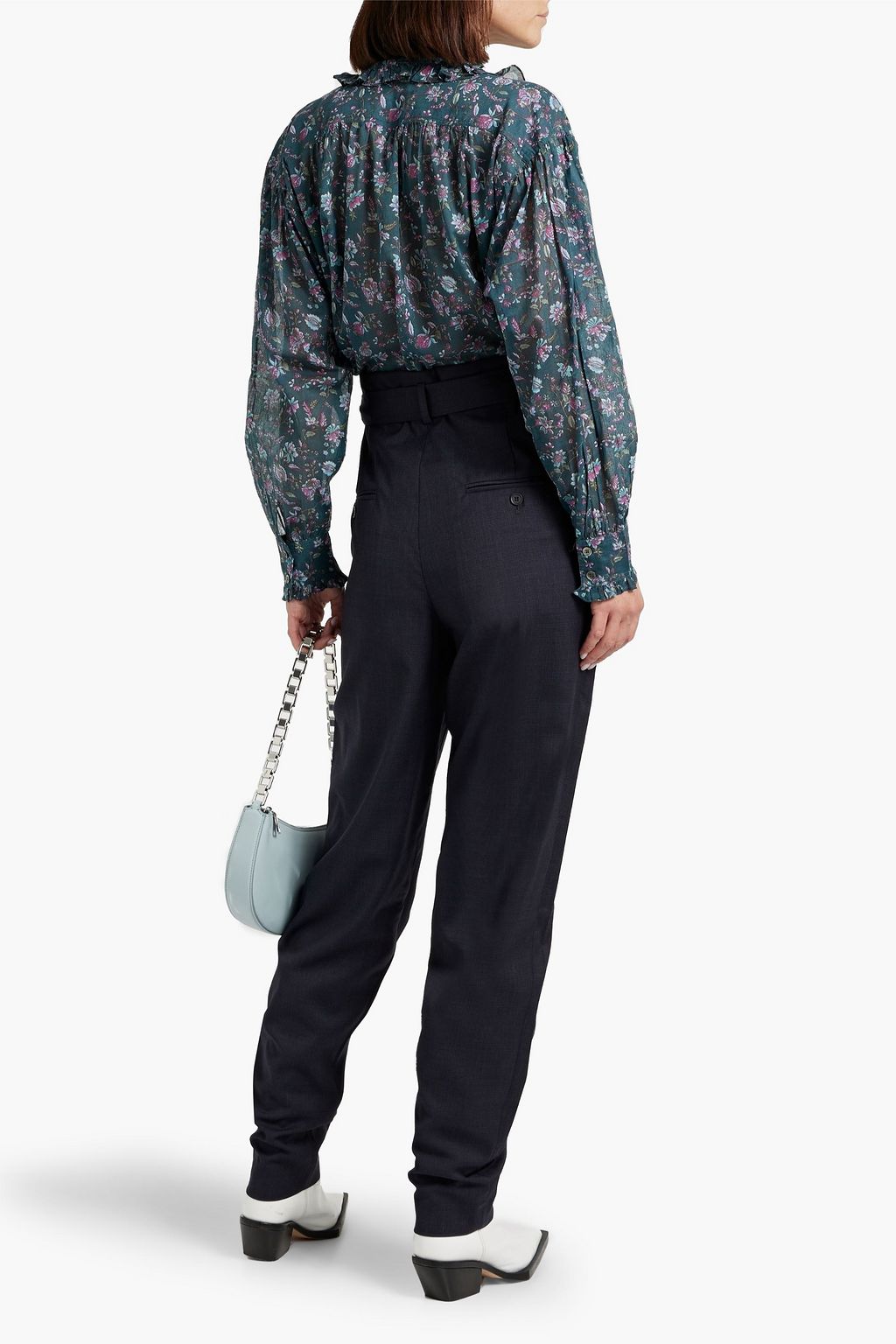 MARANT ÉTOILE Pamias floral-print cotton-voile blouse