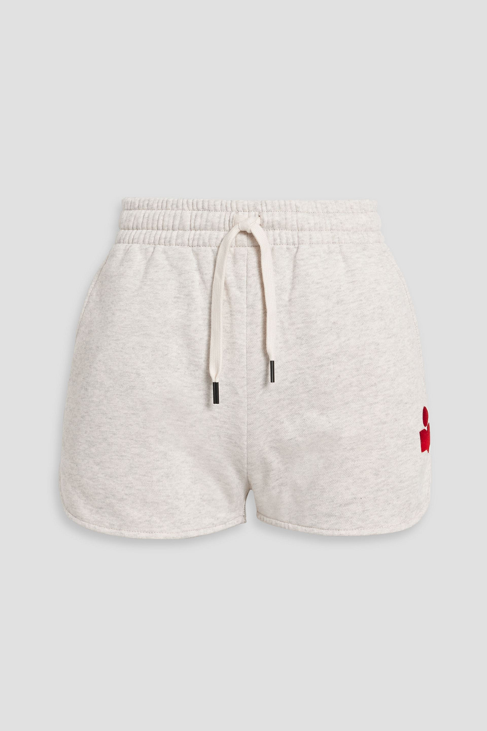 ISABEL MARANT ÉTOILE MIFIKIAE MÉLANGE COTTON-BLEND FLEECE SHORTS