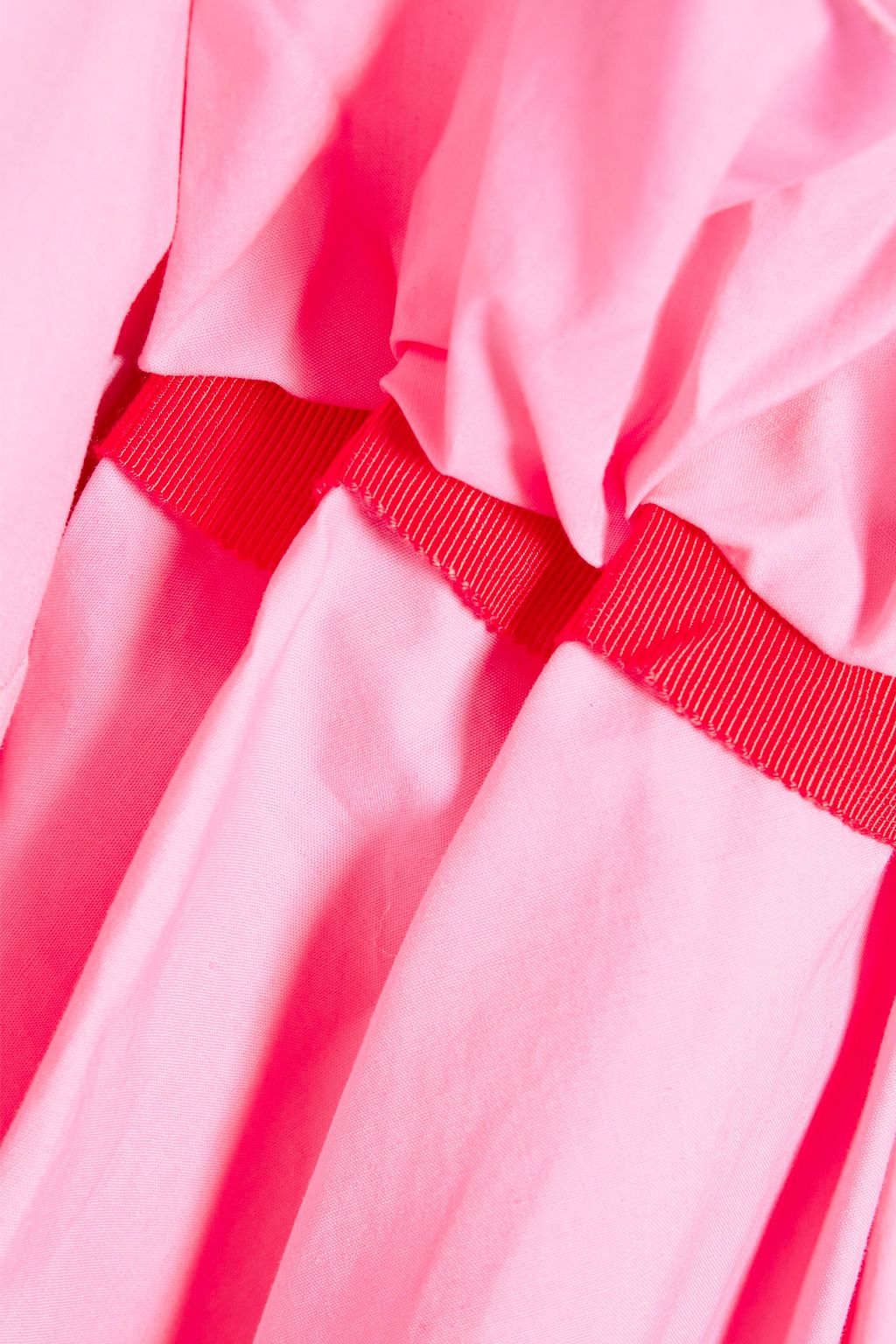 ROKSANDA Midikleid aus Baumwollpopeline mit Rüschen