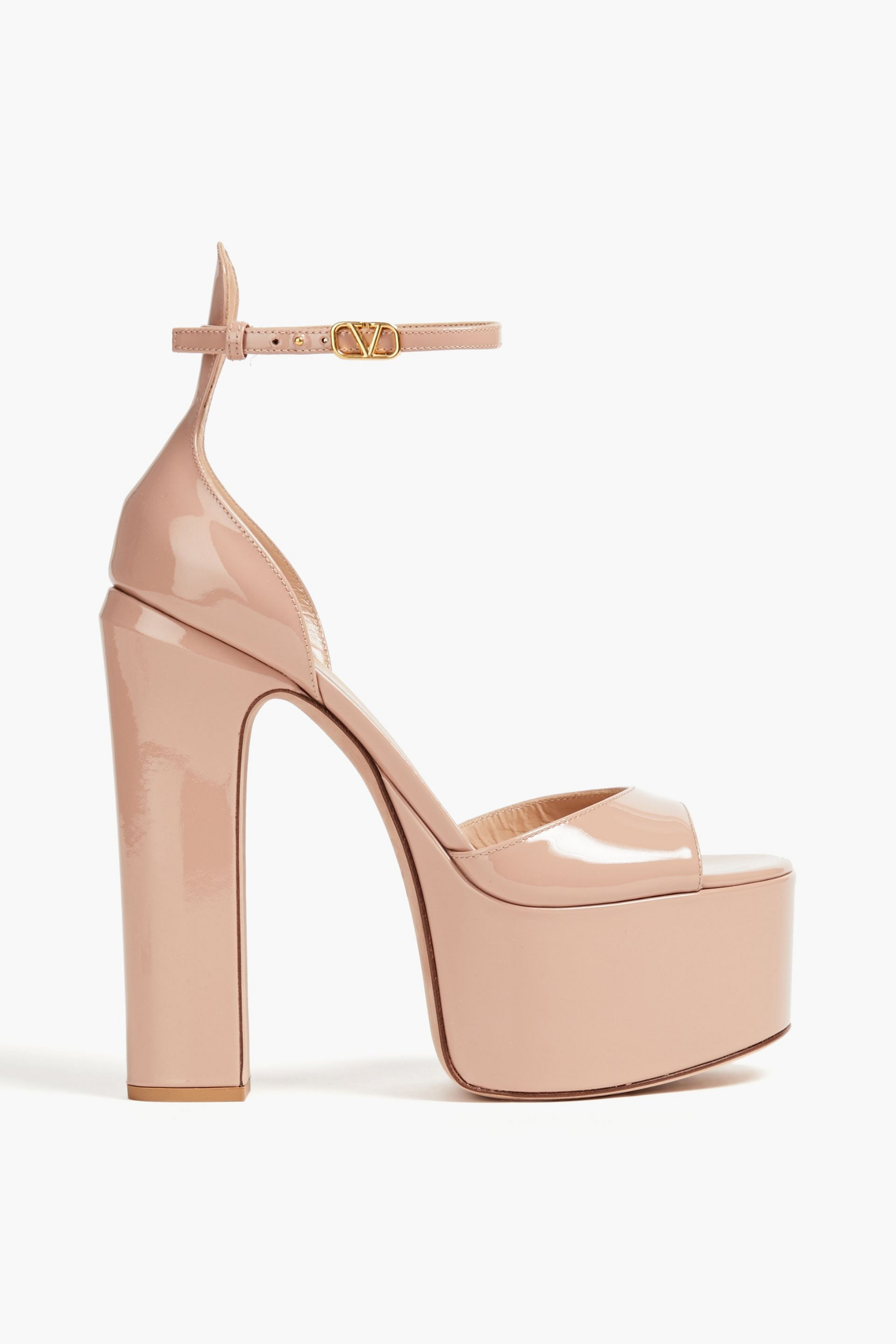 Valentino Garavani Tan-Go patent-leather platform sandals