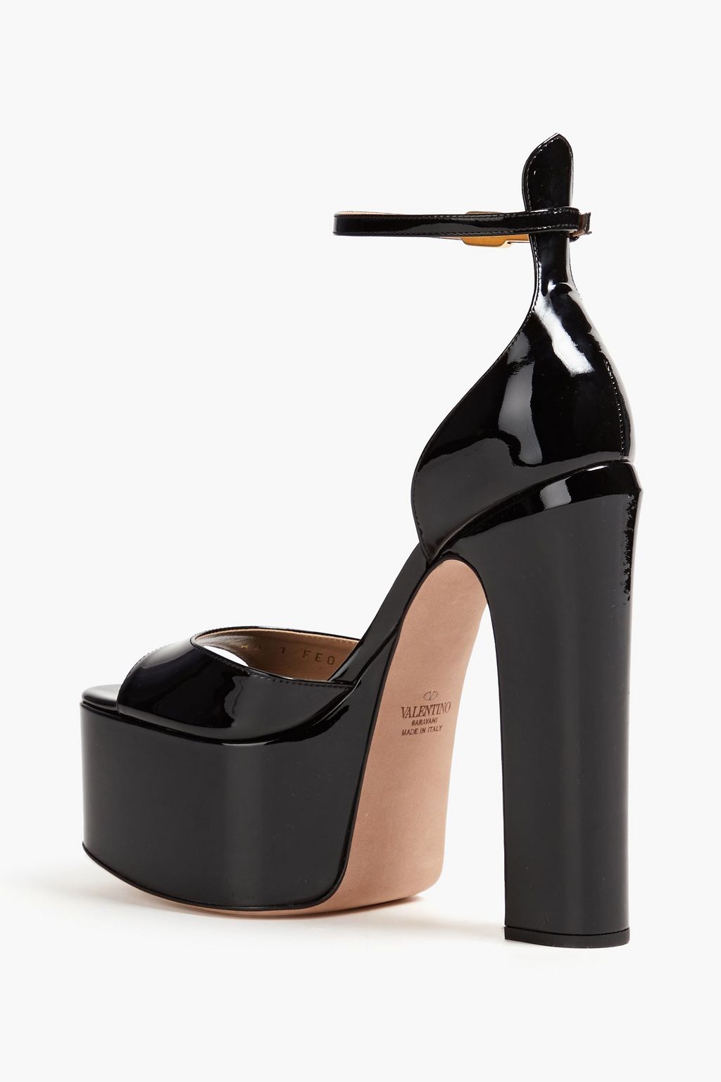 VALENTINO GARAVANI VLOGO patent-leather platform sandals