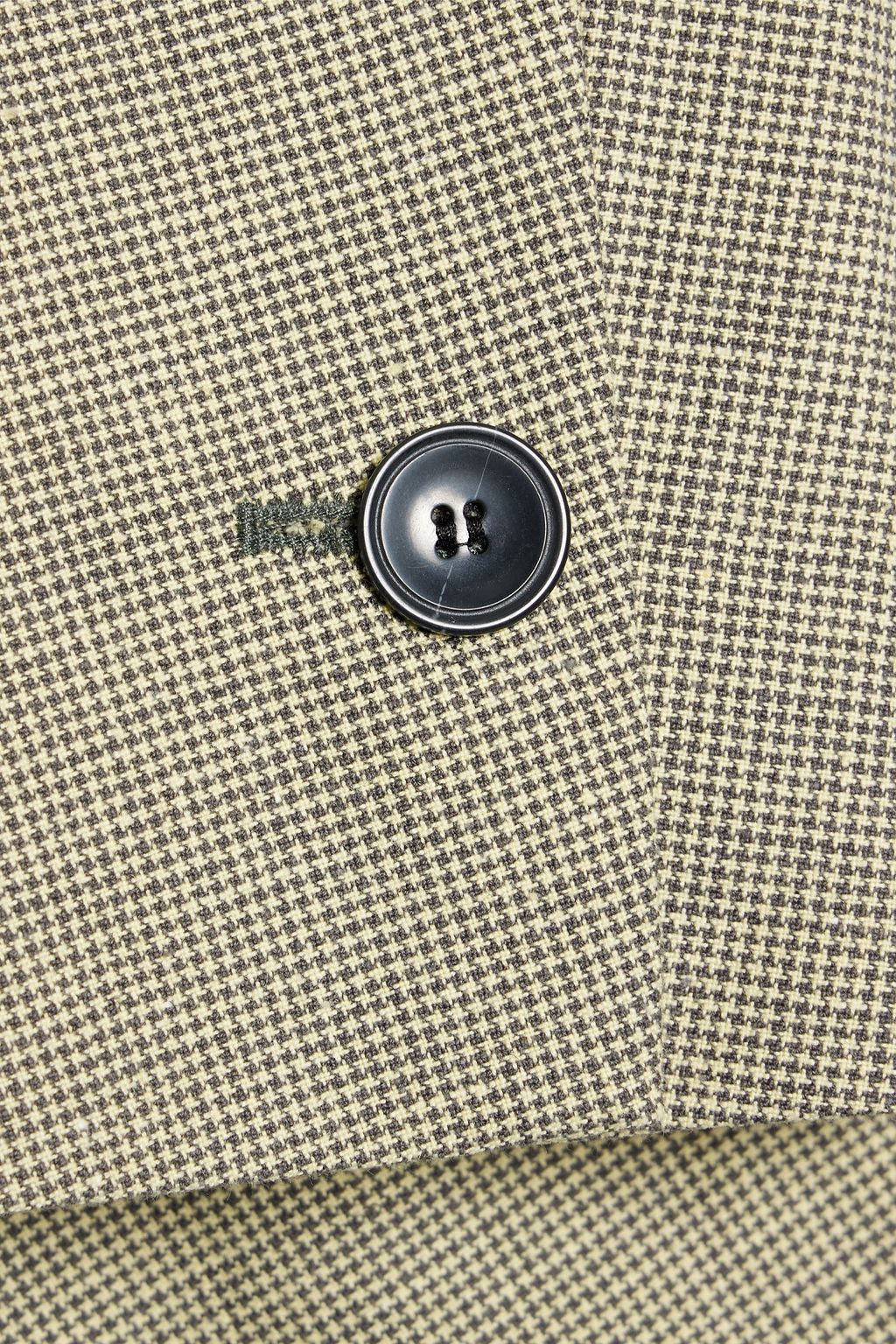 MARANT ÉTOILE Verix houndstooth cotton and linen-blend blazer