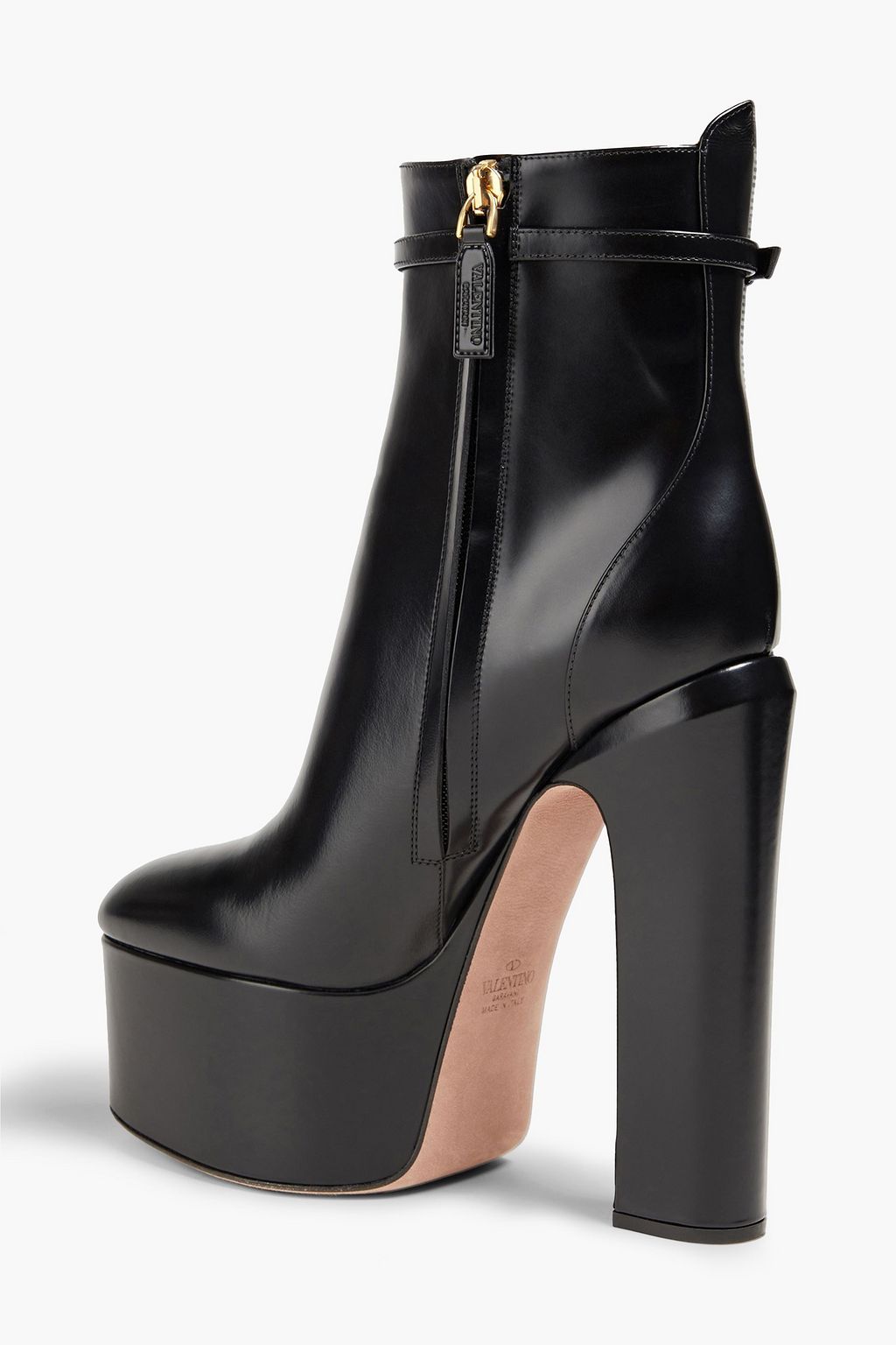VALENTINO GARAVANI Tan-Go leather platform ankle boots