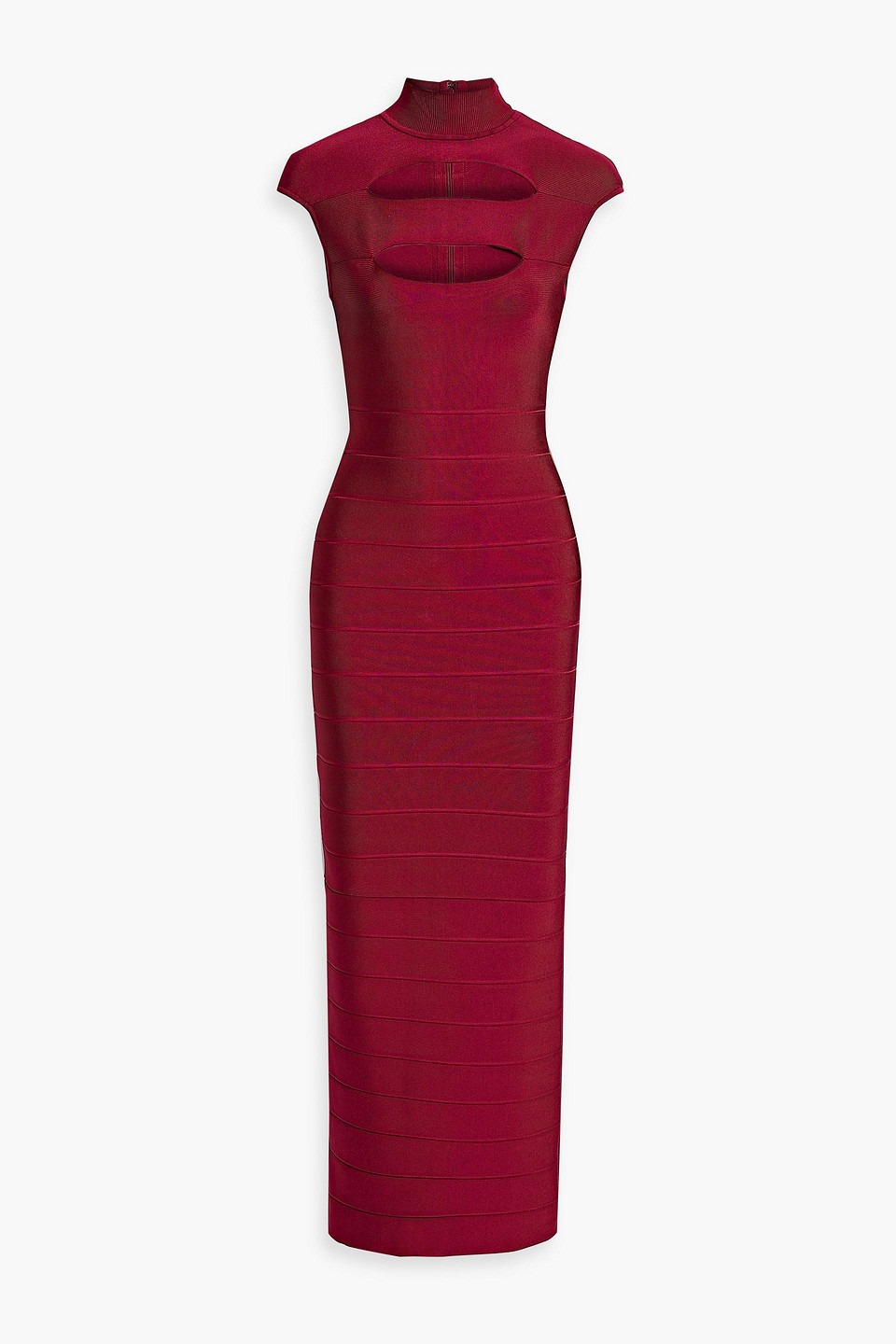 Herve Leger Robe Aus Bandage Mit Cut-outs In Claret